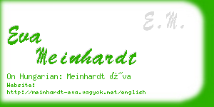 eva meinhardt business card